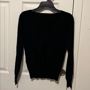 Classic Black V-Neck Sweater